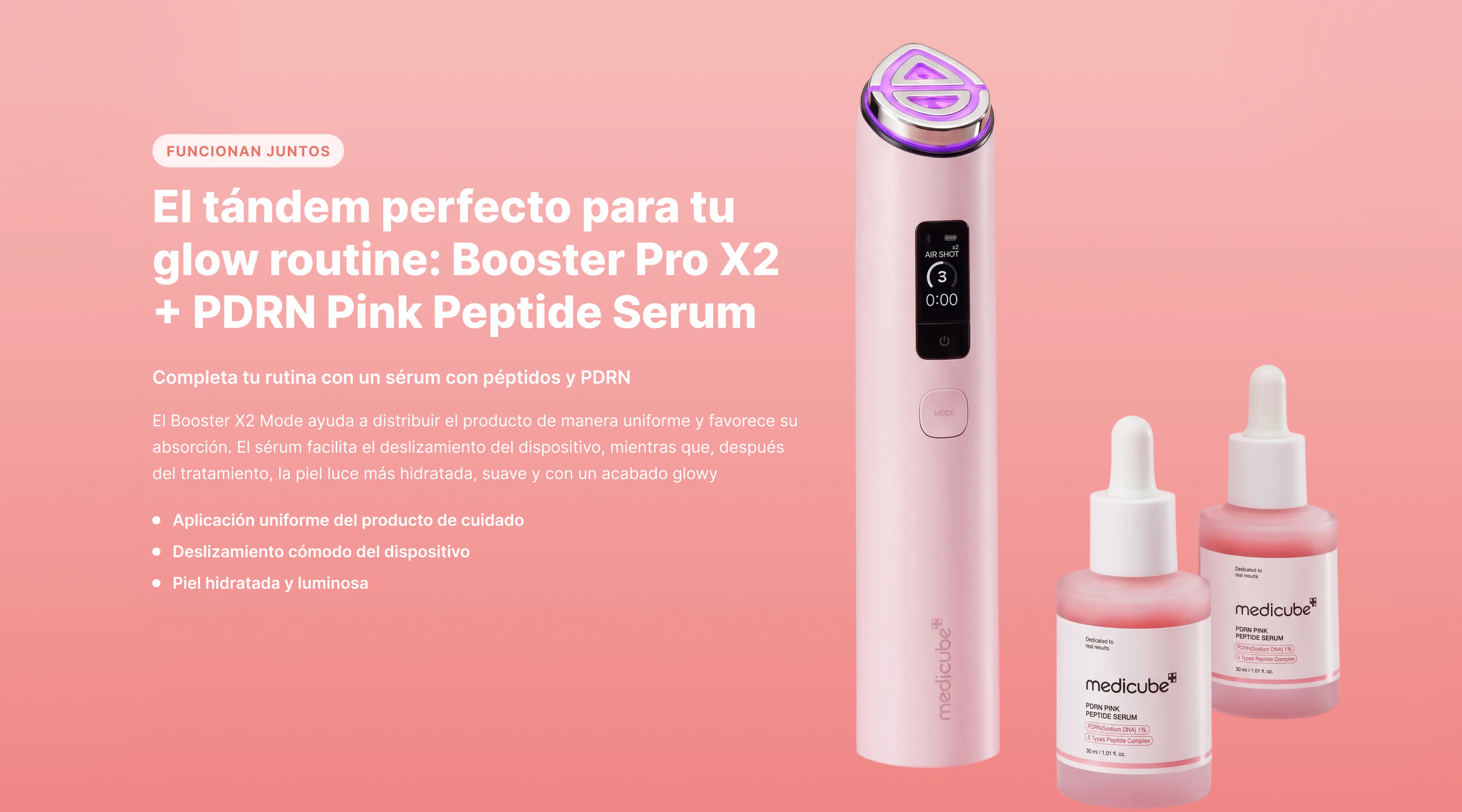 Medicube Dispositivo de cuidado facial para el hogar Age-R Booster