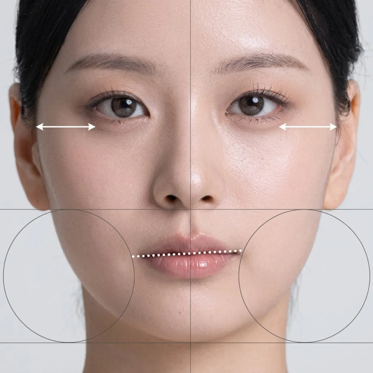Facial skin before use