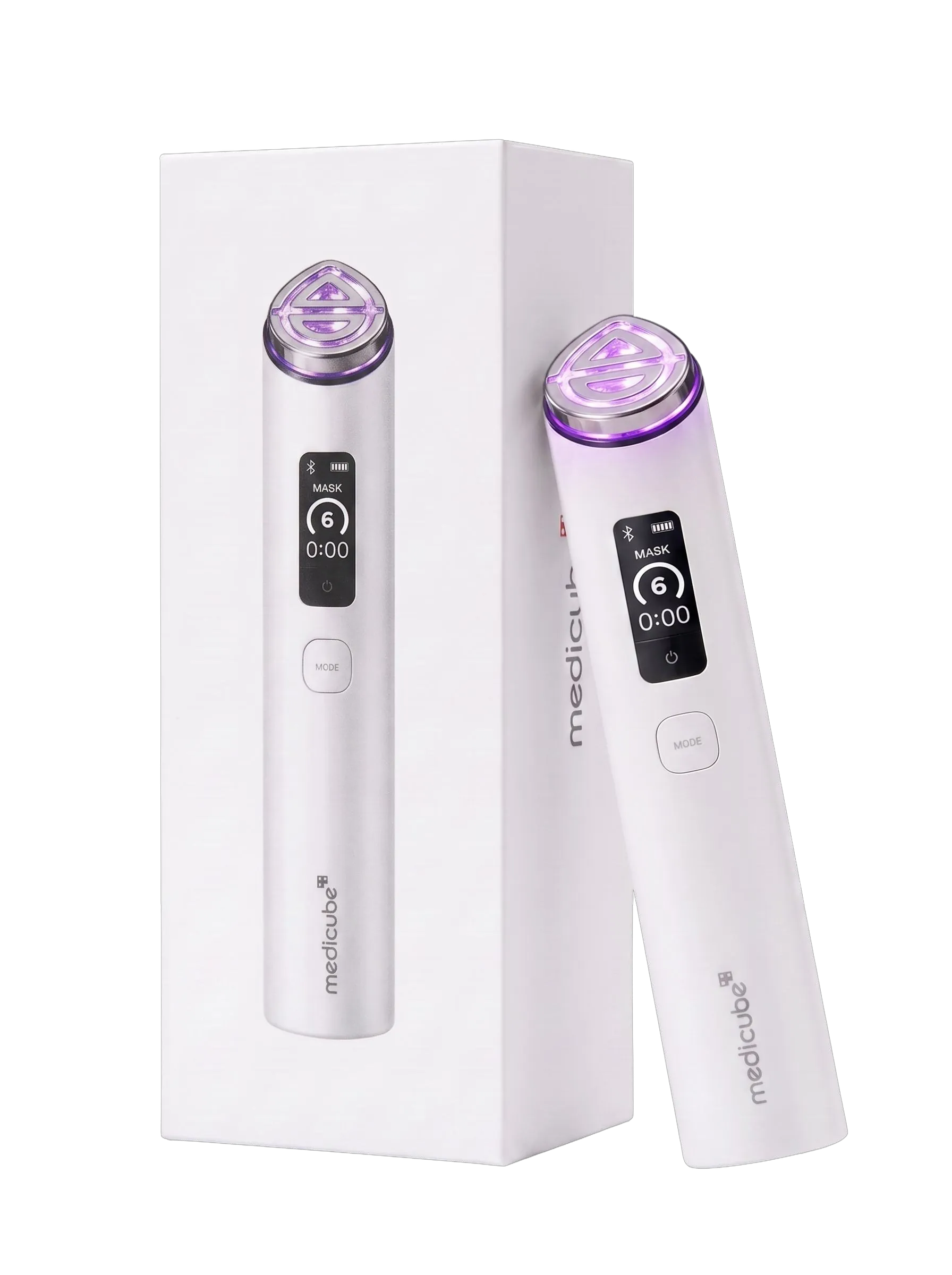 White Age-R Booster Pro X2 and its original box