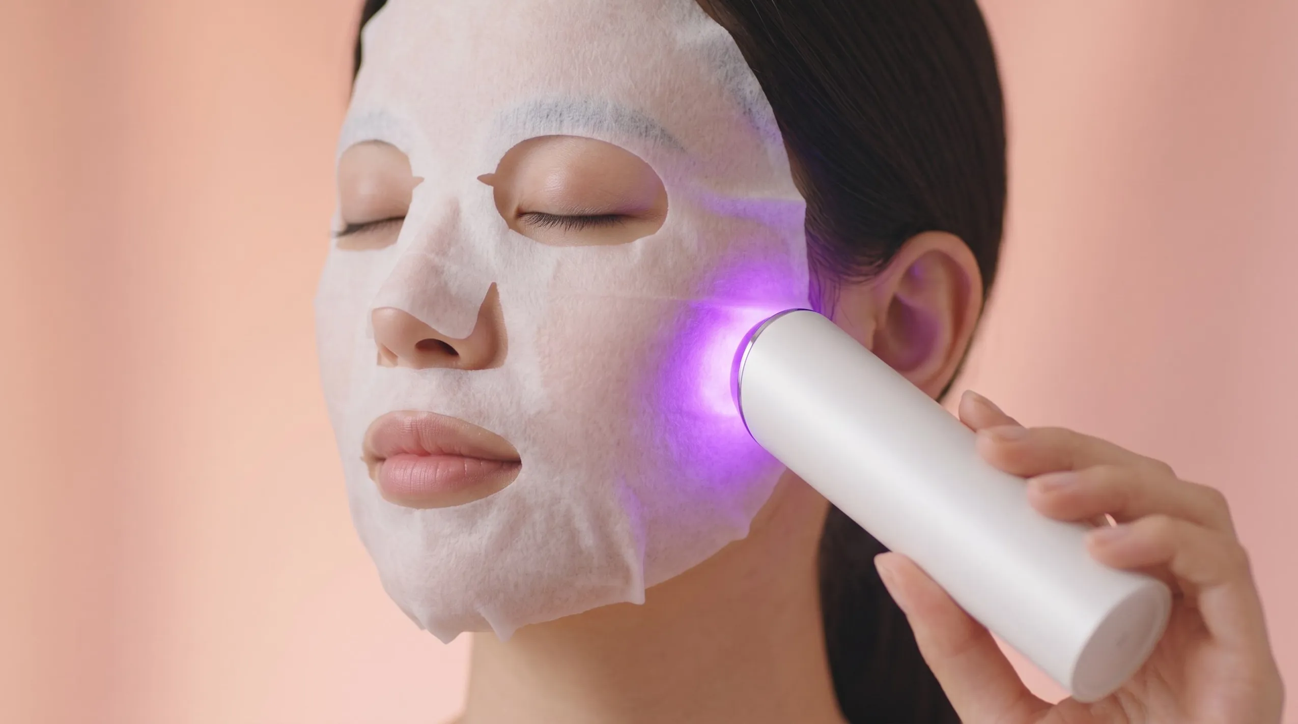 Using Booster Pro X2 over a sheet mask